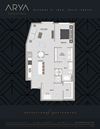 One Bedroom One Bath Duchamp 2 Floor Plan One Bedroom One Bath Duchamp 2 floor plan at Arya Peachtree, Atlanta, Georgia